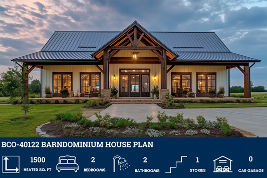 BCO-40122 Carl Barndominium House Plan