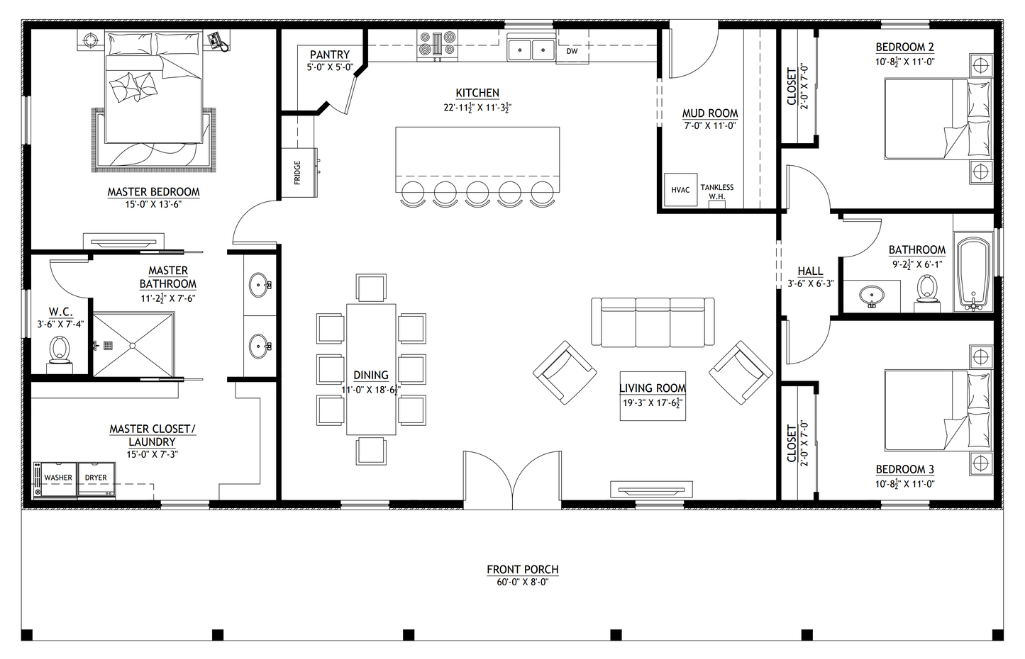 BCO-40153 Barndominium House Plan