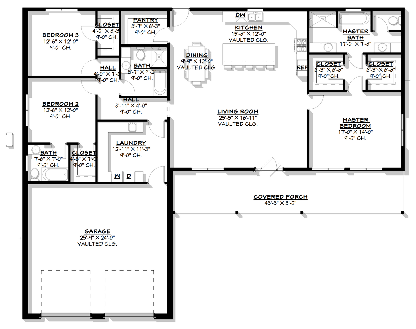 FH-00103 Janet Modern Farmhouse Plan