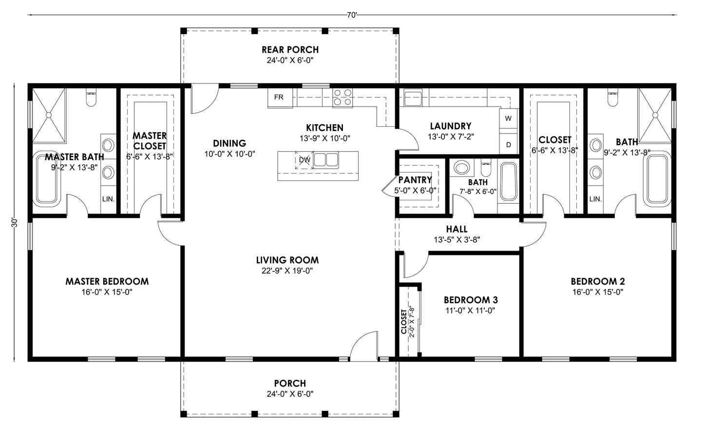 FH-00113 Candice Modern Farmhouse Plan