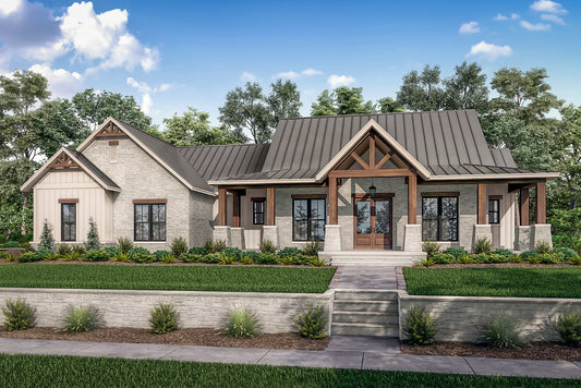 HPZ-26004 Donna Modern Farmhouse Plan
