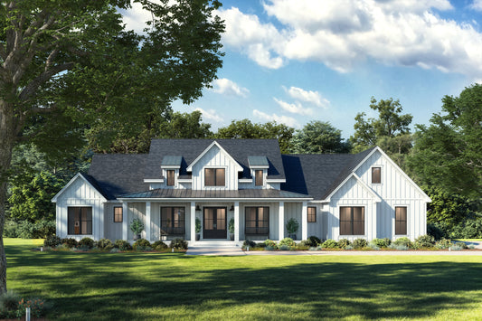 HPZ-26005 Leslie Modern Farmhouse Plan