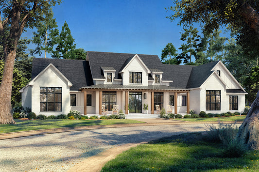 HPZ-26010 Gregory Modern Farmhouse Plan