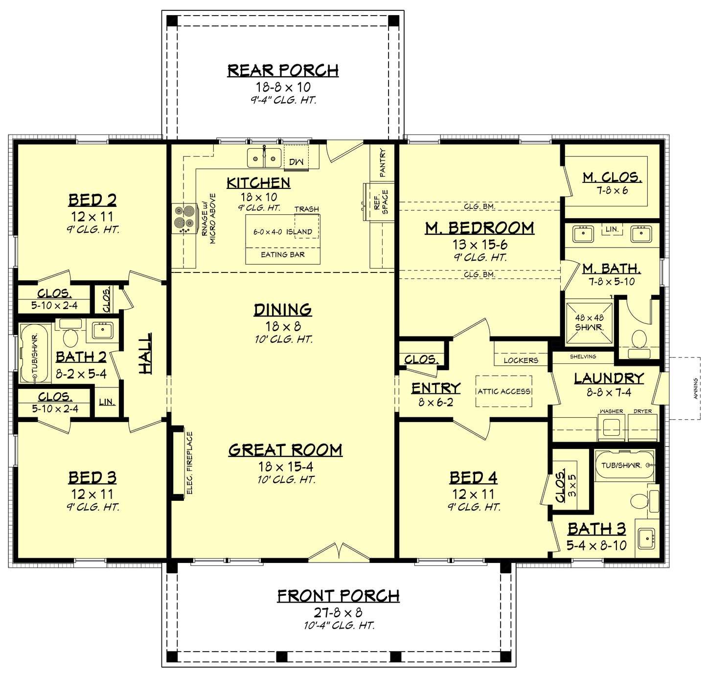 HPZ-26037 Zack Farmhouse Plan