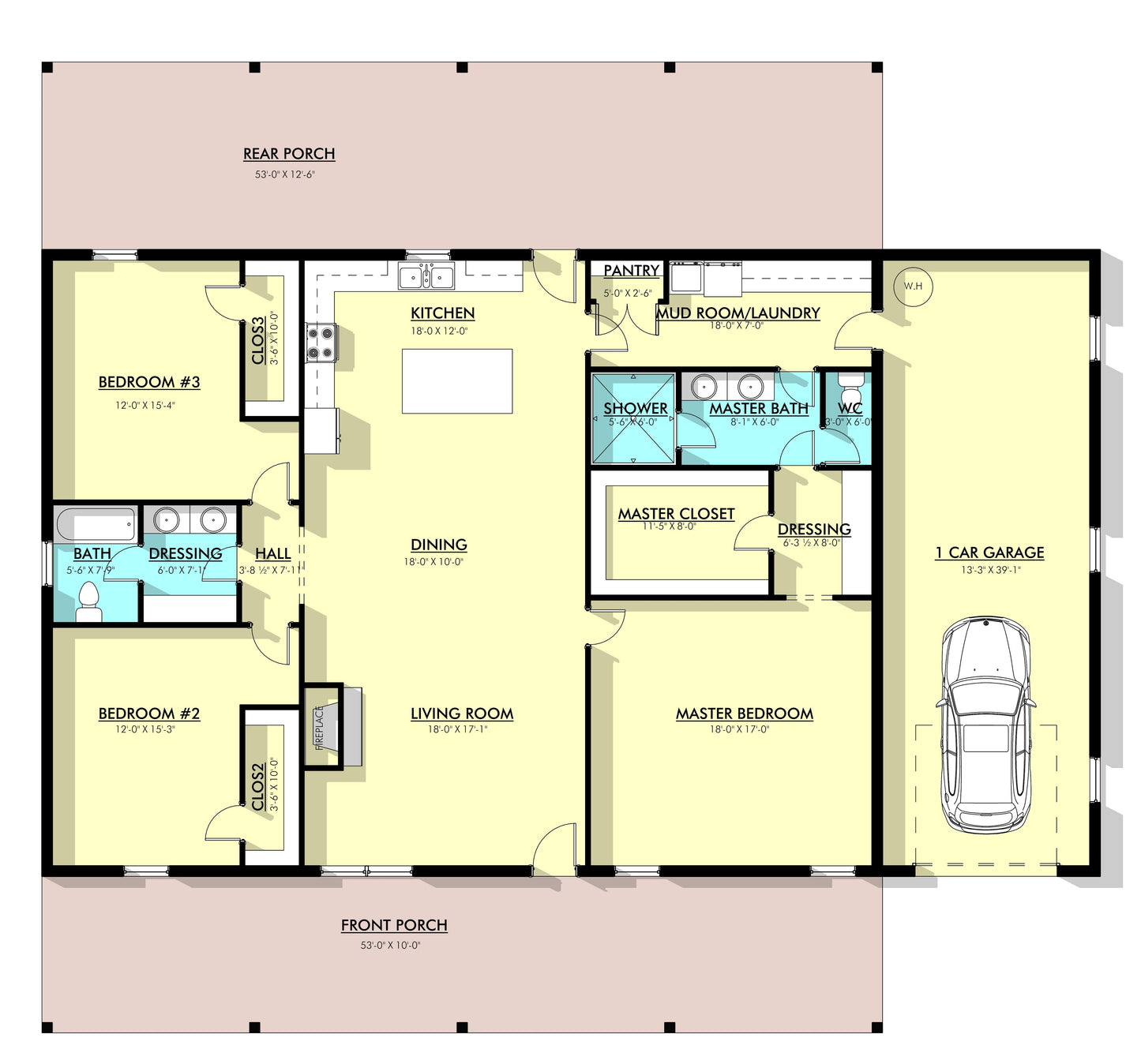 PL-62001-G Barndominium House Plan