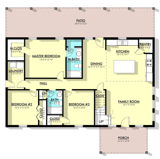PL-62517 Adan Barndominium House Plan