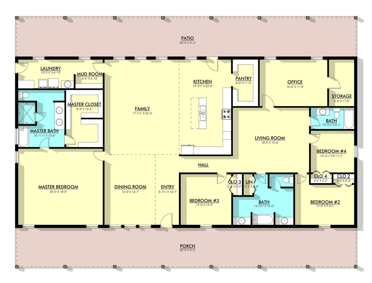 PL-62522 Noah Barndominium House Plan
