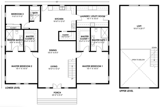 BCO-40141-M Barndominium House Plan
