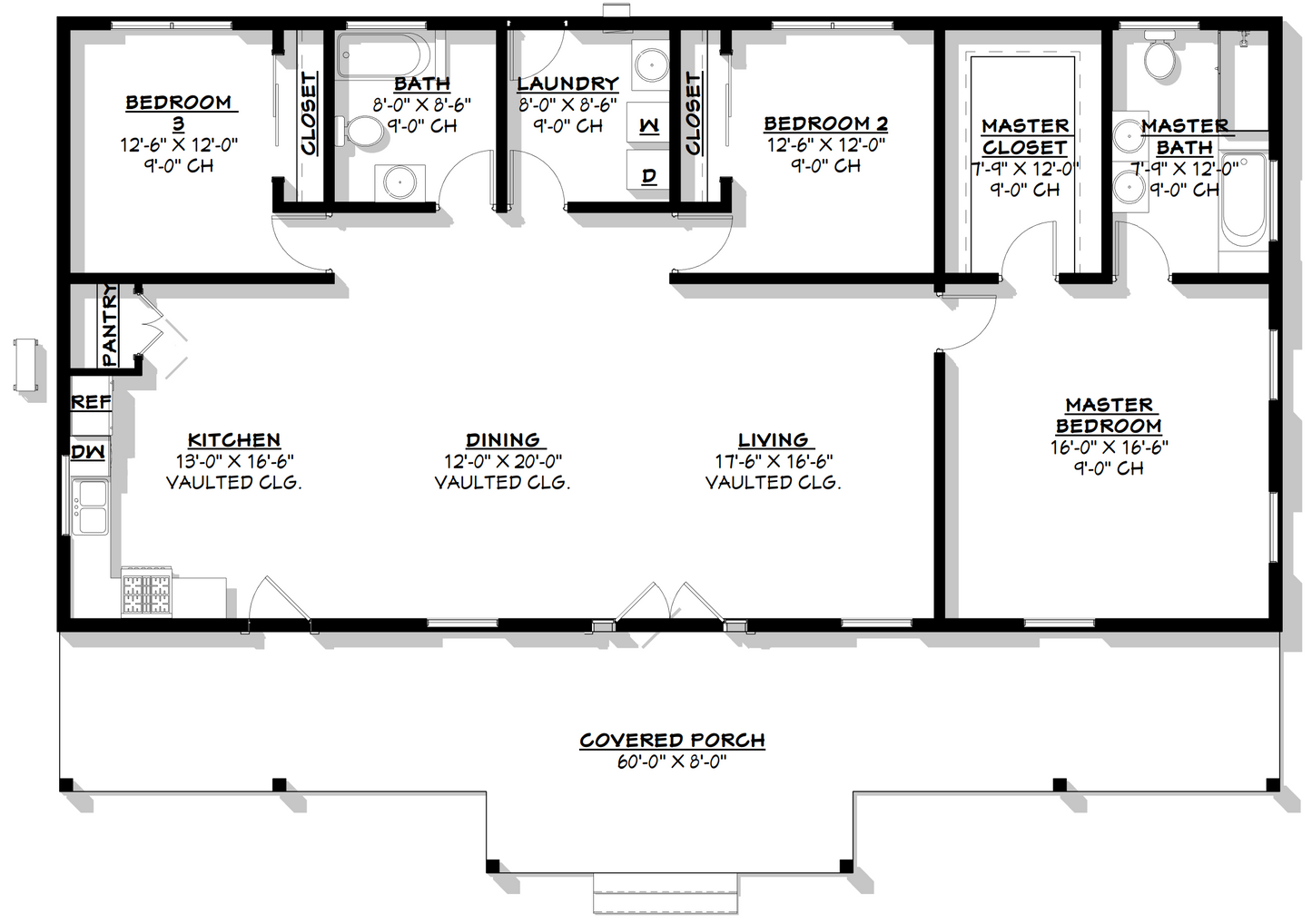 BCO-40102 Harry Barndominium House Plan