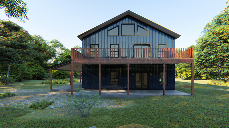 Lakefront Barndominium Plans