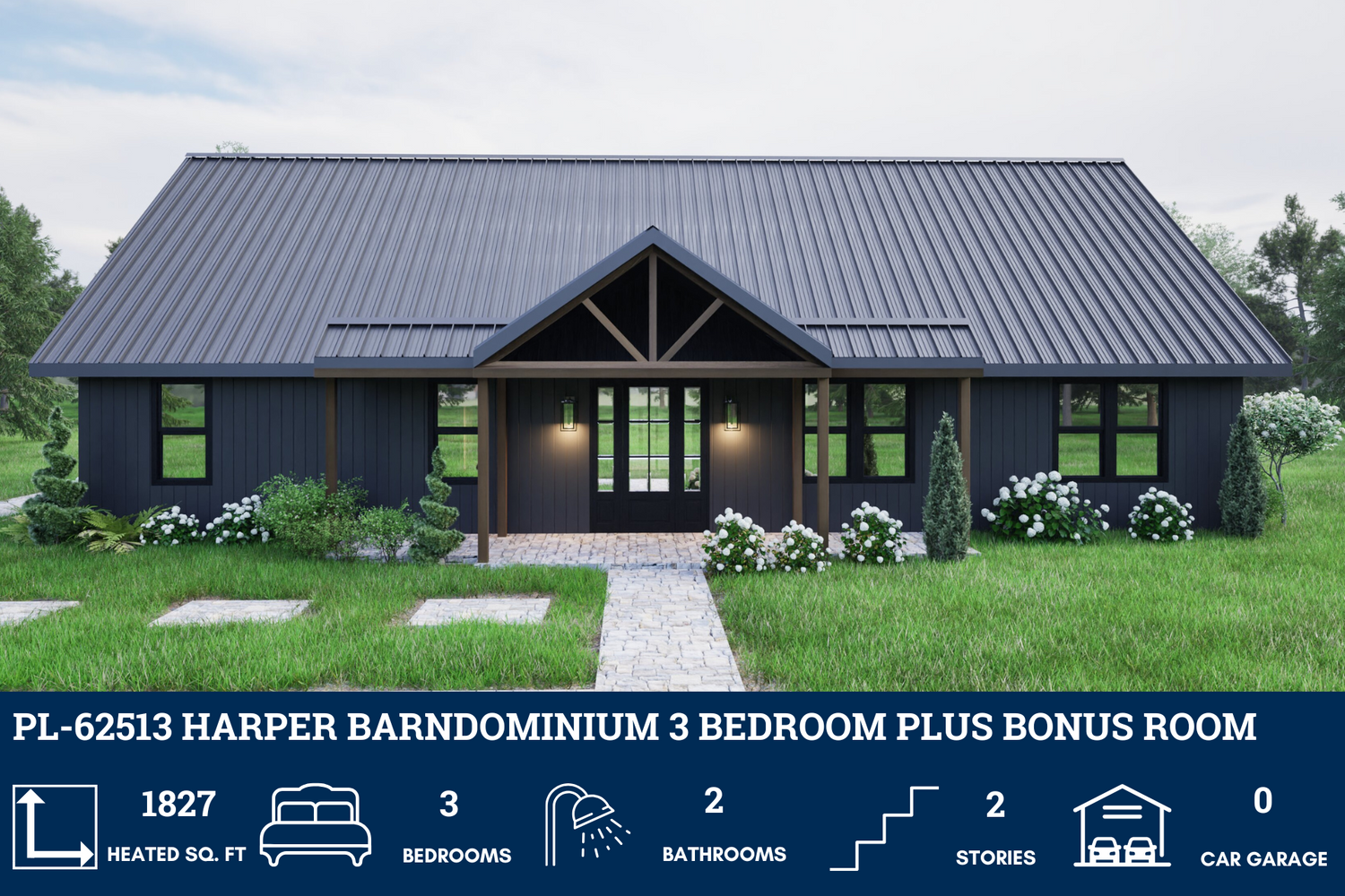 30x60 Barndominium House Plans