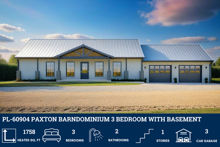 Barndominium Plans with Walkout Basement