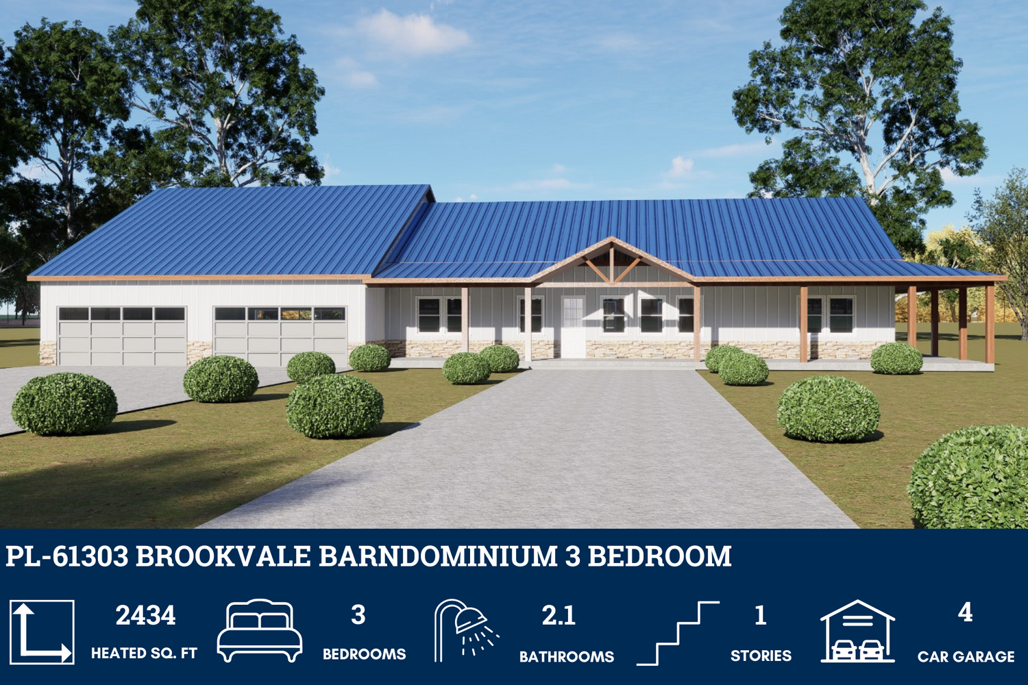 Barndominium House Plans with Safe Room