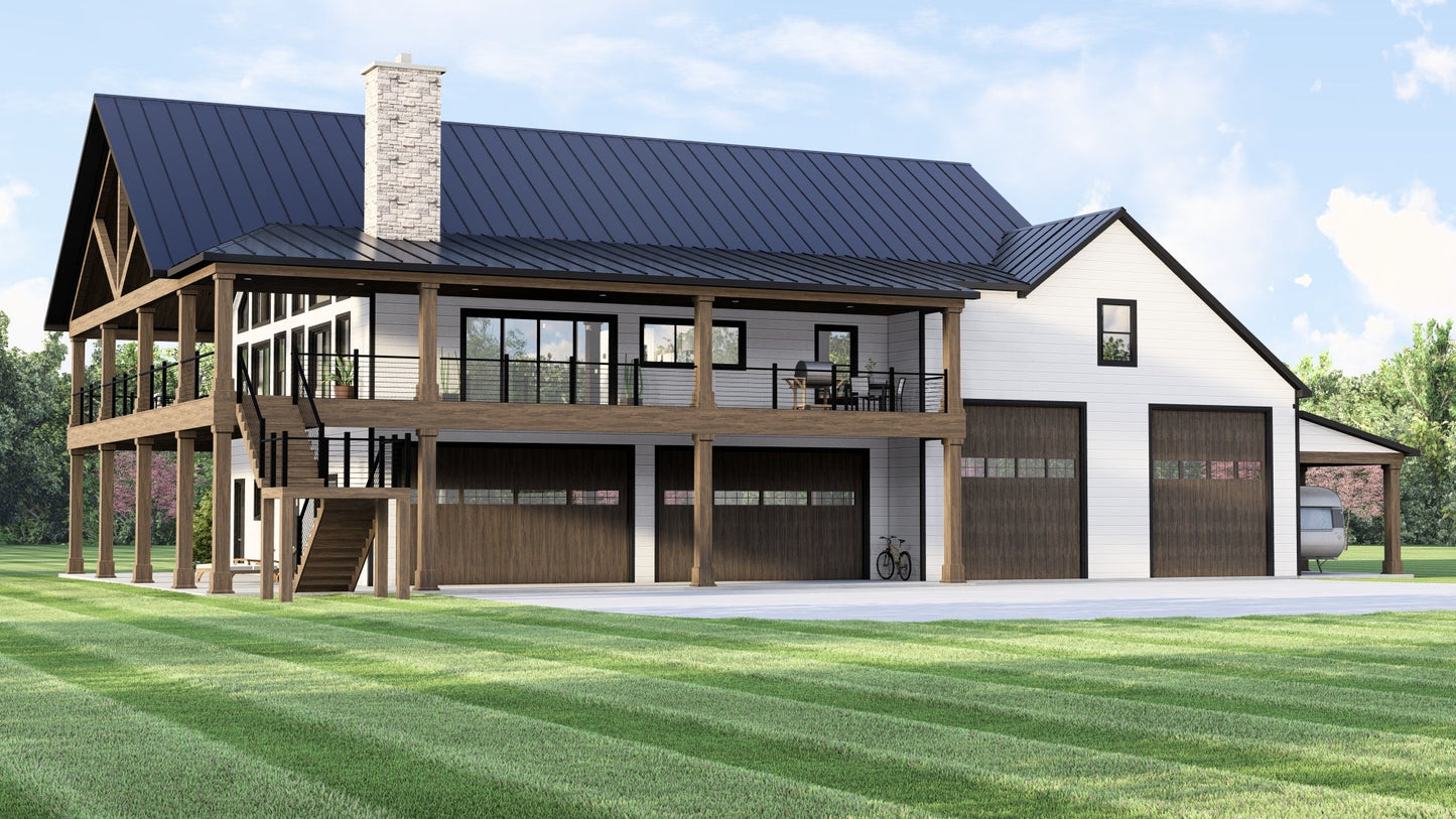 BG-20051 Darby Barndominium House Plan