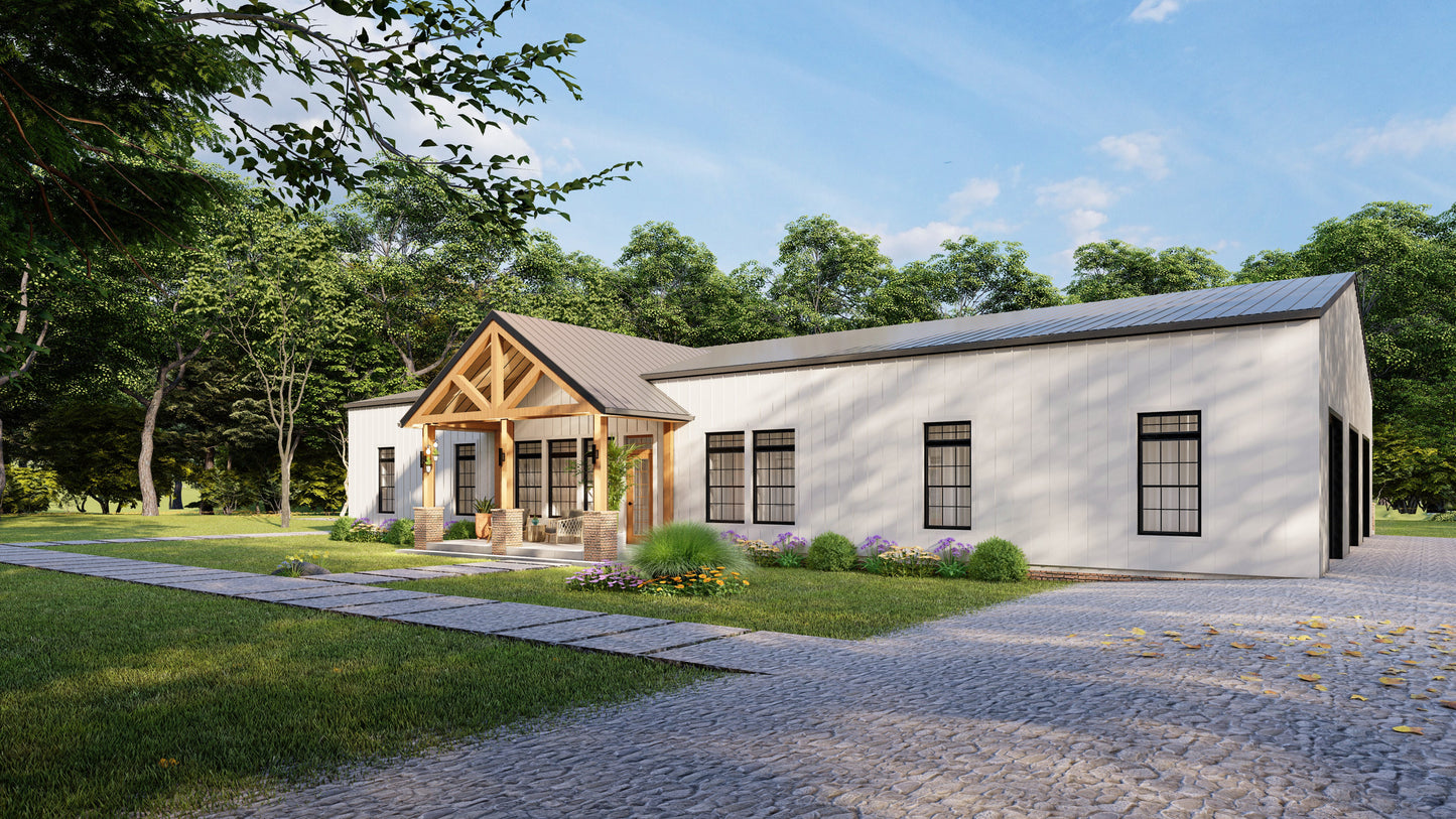 AK-4002 Baron Barndominium House Plan