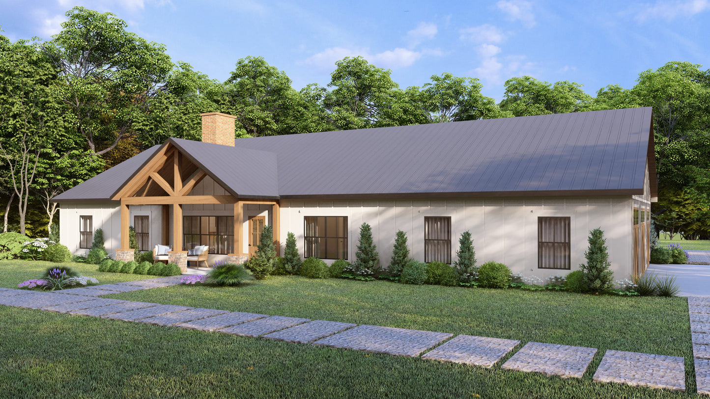 AK-4004 Harrington Barndominium House Plan