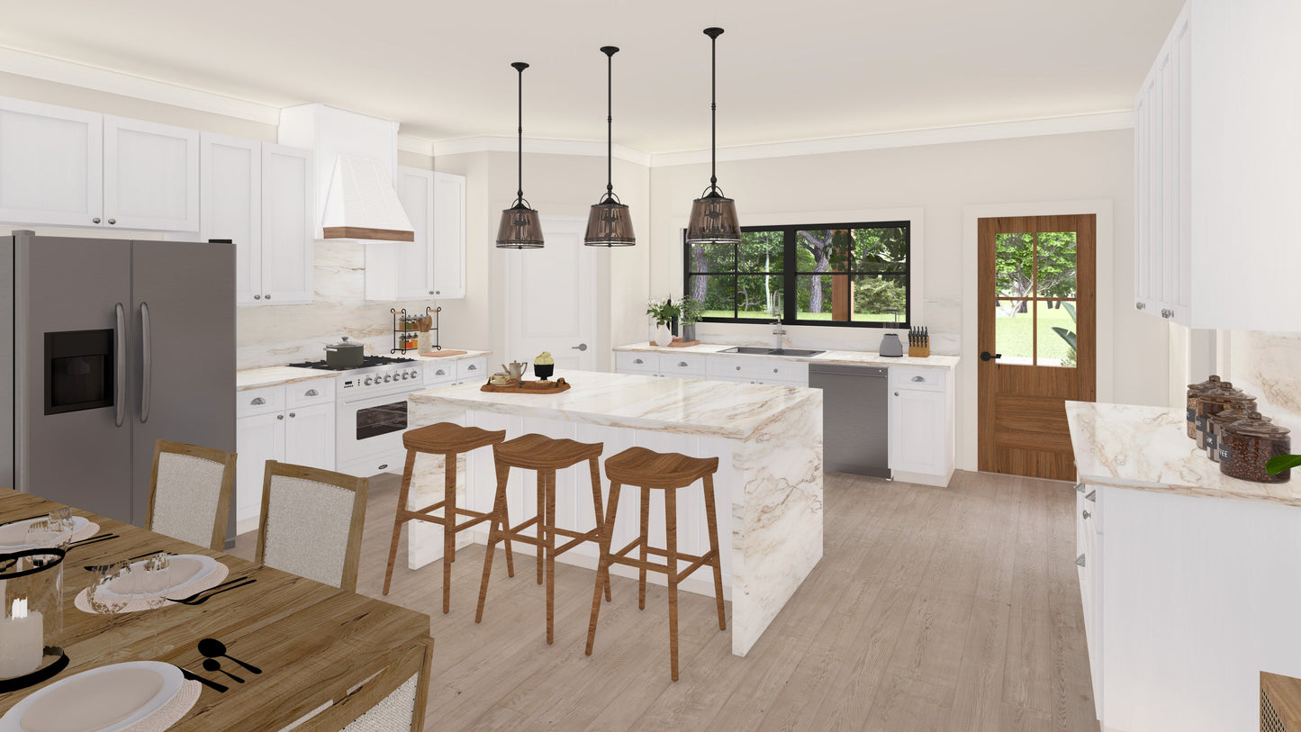 AK-4005 Ashford Barndominium House Plan