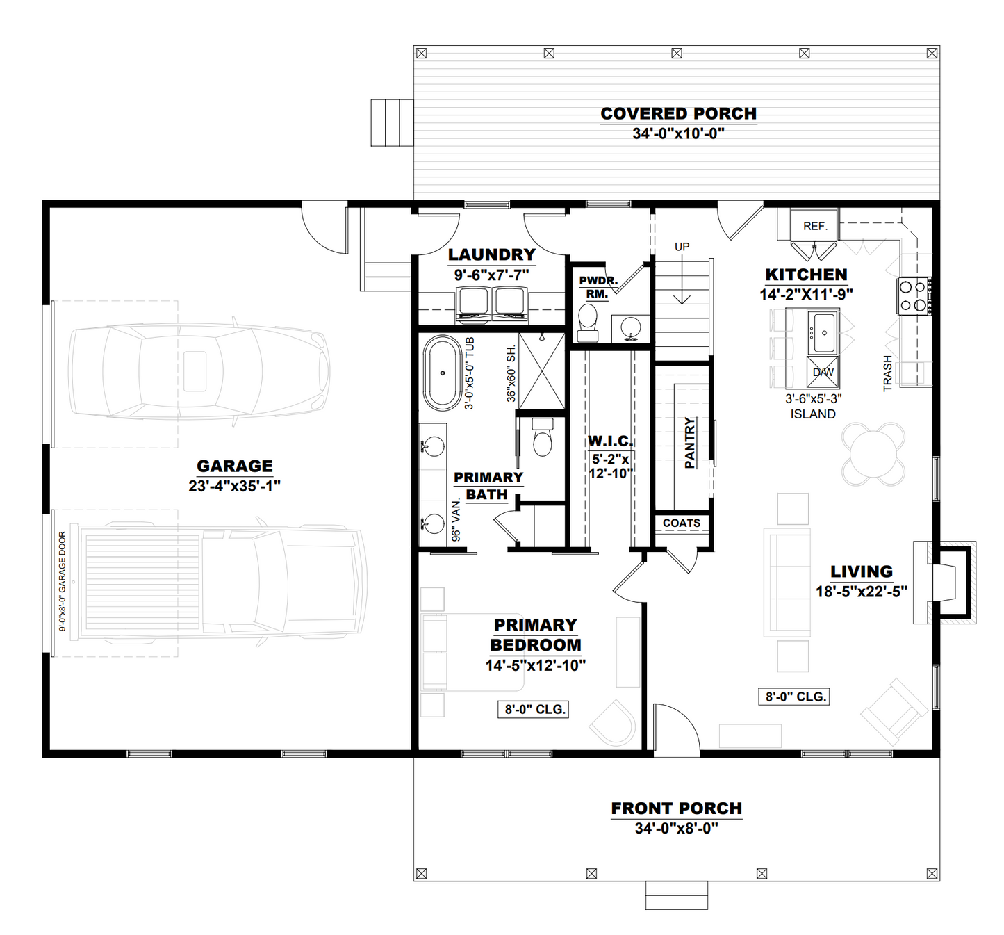 AK-4006-C Eldermere Barndominium House Plan