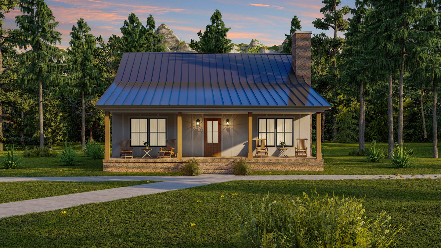 AK-4006 Blackthorn Barndominium House Plan