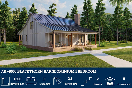 AK-4006 Blackthorn Barndominium House Plan