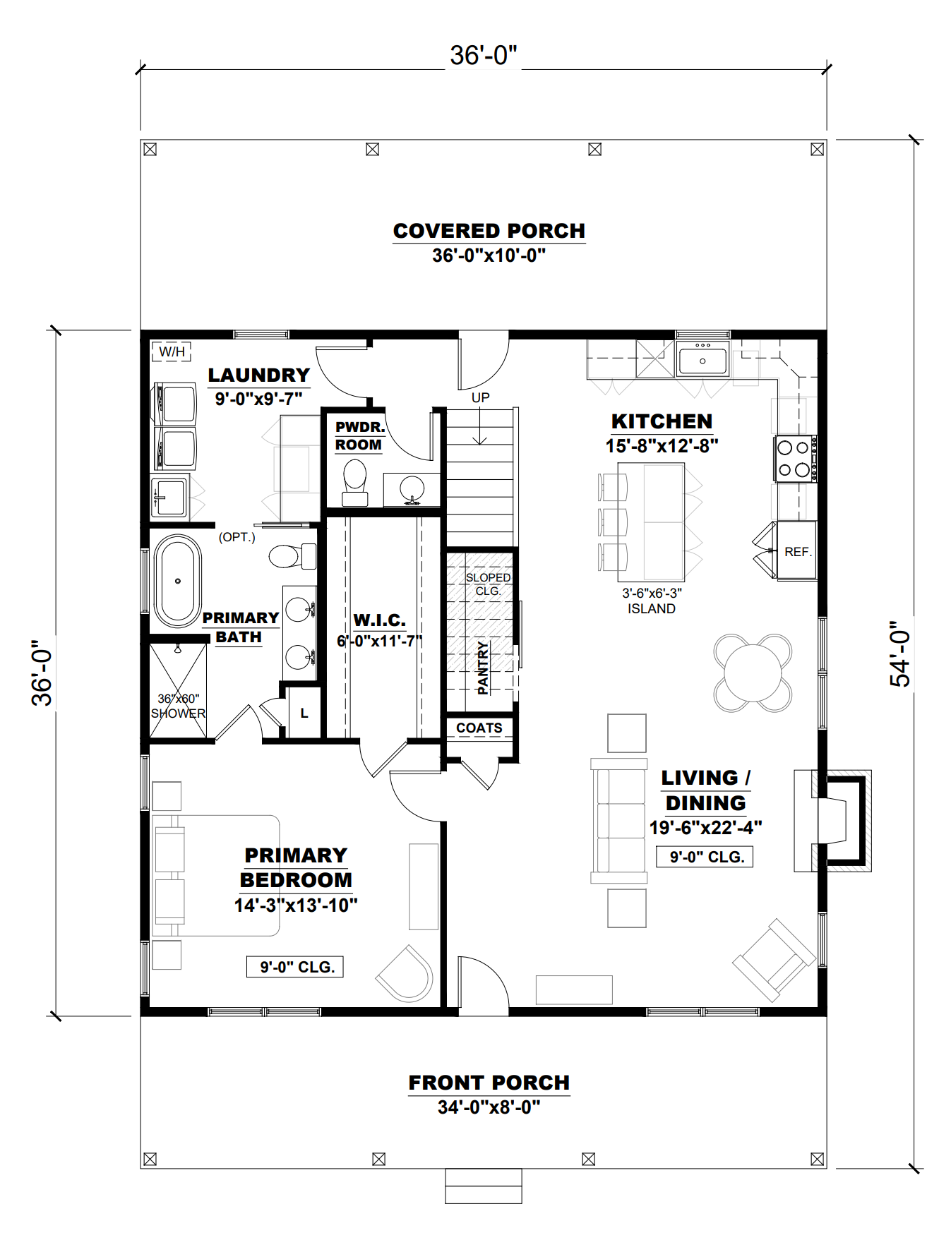 AK-4007-C Aurelia Barndominium House Plan