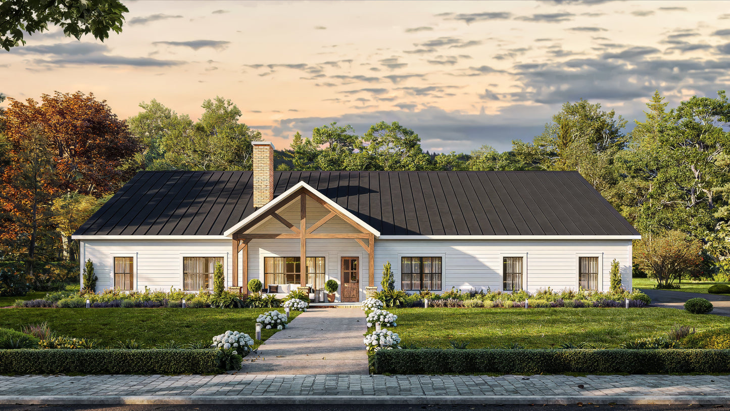 AK-4010 Memphis Barndominium House Plan