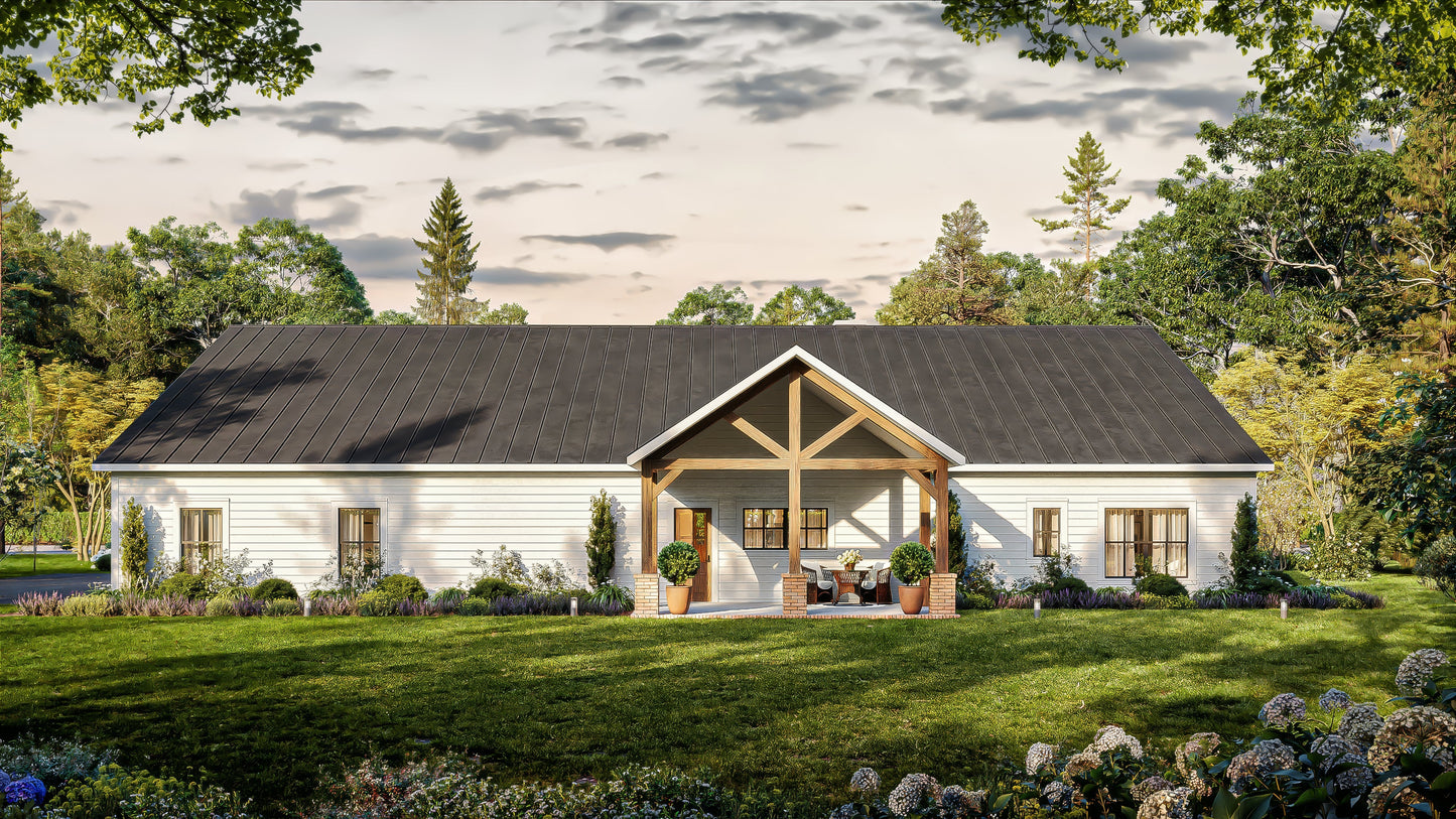 AK-4010 Memphis Barndominium House Plan