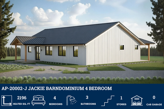 AP-20002-J Jackie Barndominium House Plan