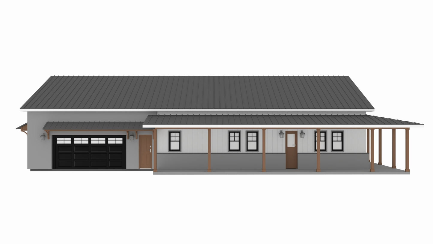 AP-20003 Cody Barndominium House Plan