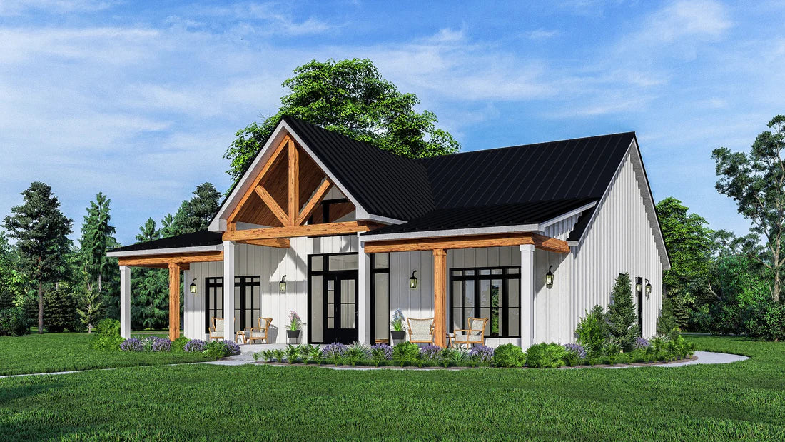 BCO-40001-R Eden Barndominium House Plan