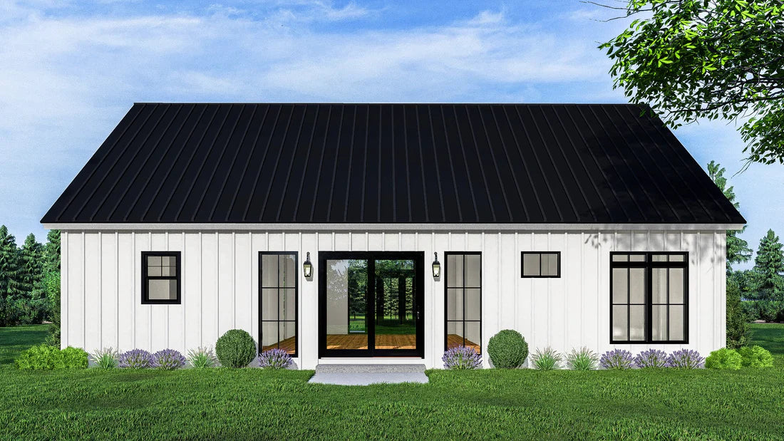 BCO-40001-R Eden Barndominium House Plan