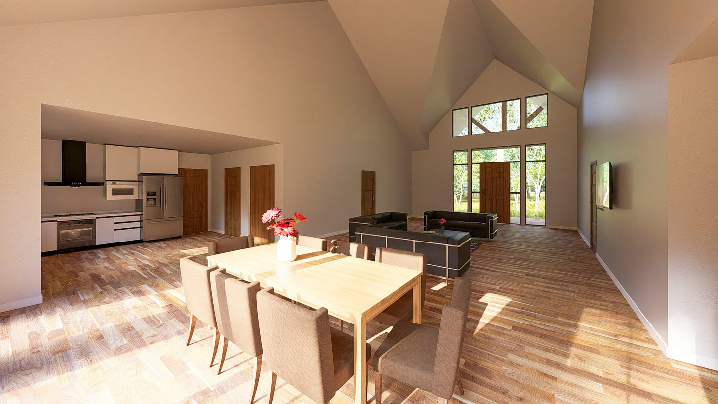 BCO-40001 Daxton Barndominium House Plan