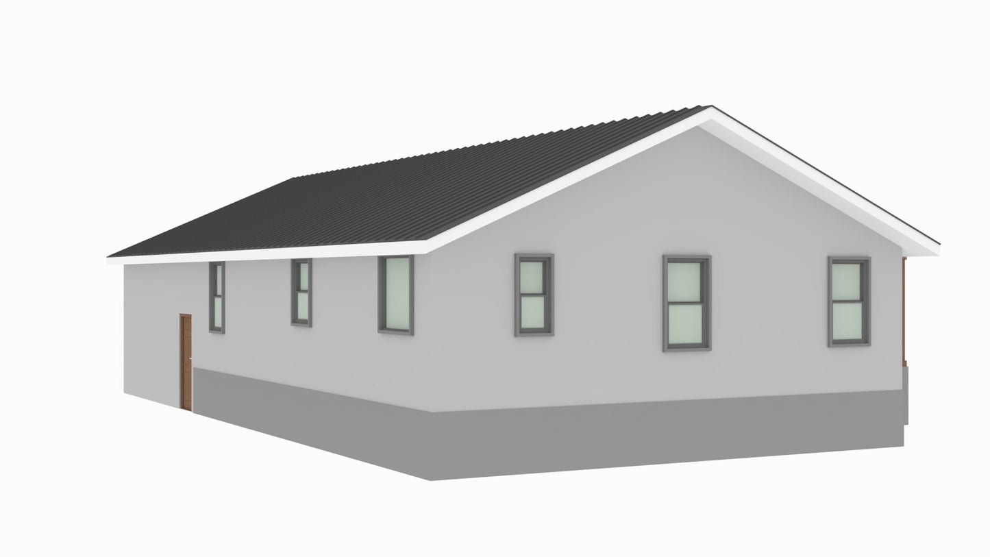 BCO-40006-D Don Barndominium House Plan