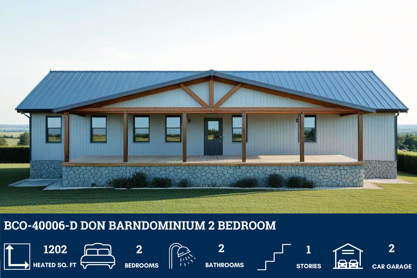 BCO-40006-D Don Barndominium House Plan