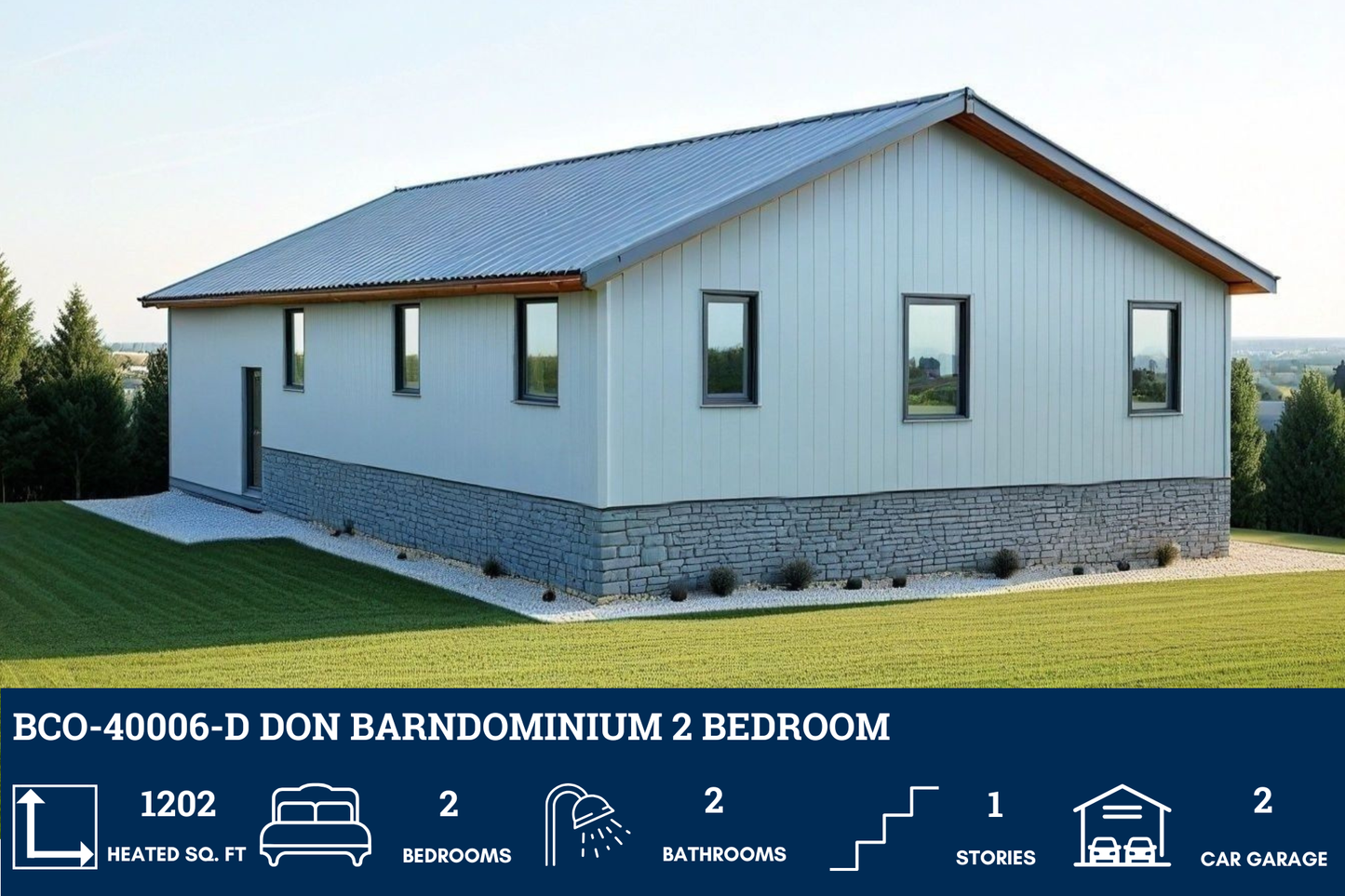 BCO-40006-D Don Barndominium House Plan