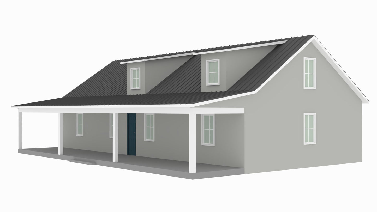 BCO-40006 Flora Barndominium House Plan