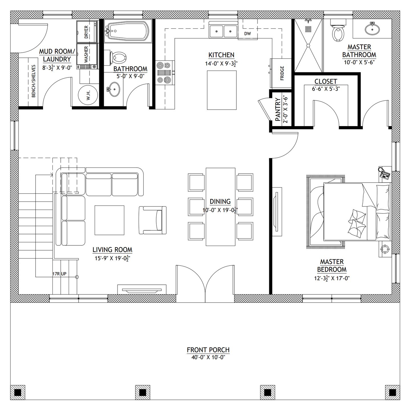 BCO-40034-B Brandon Barndominium House Plan