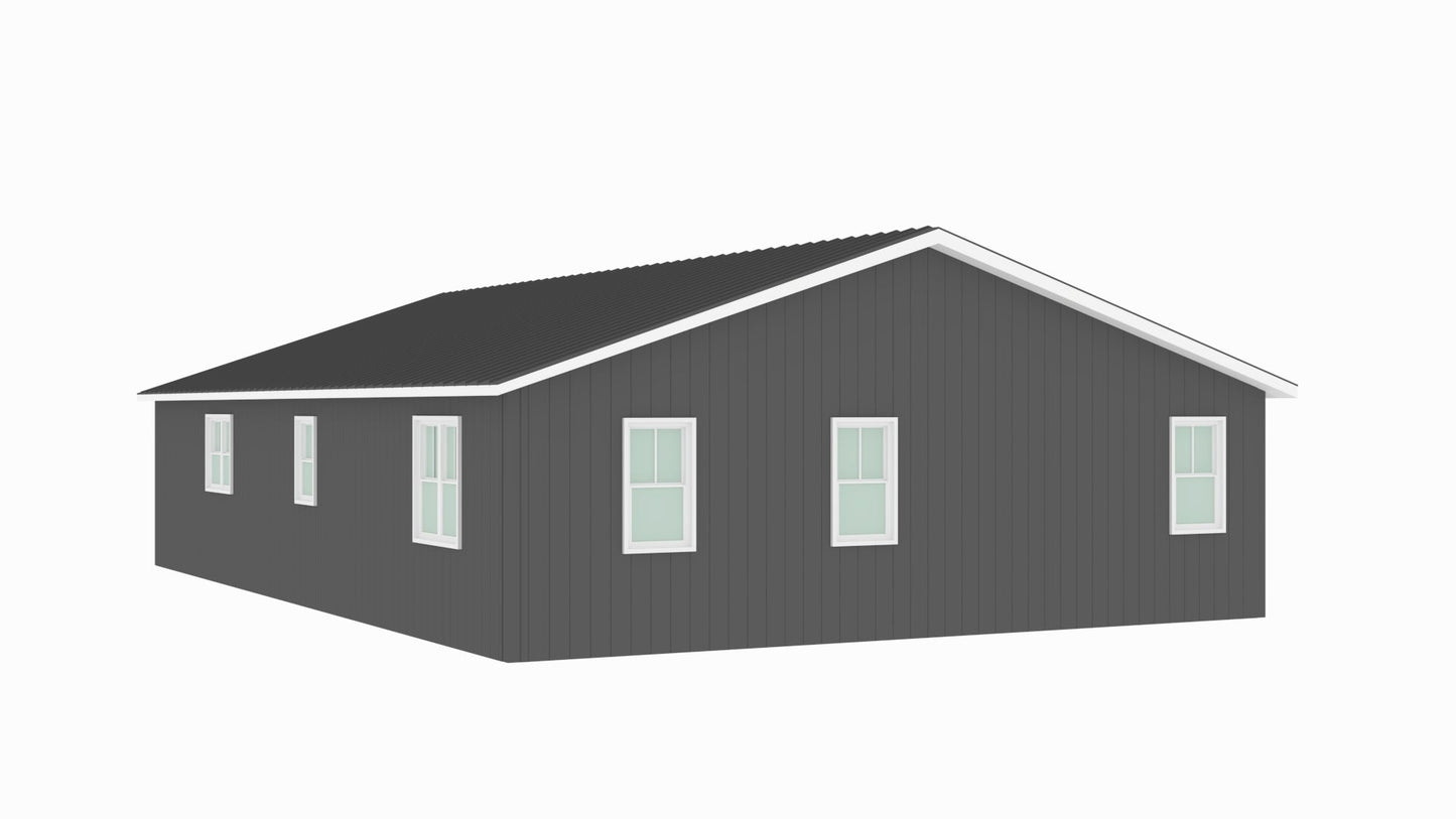 BCO-40042-C Chadwick Barndominium House Plan