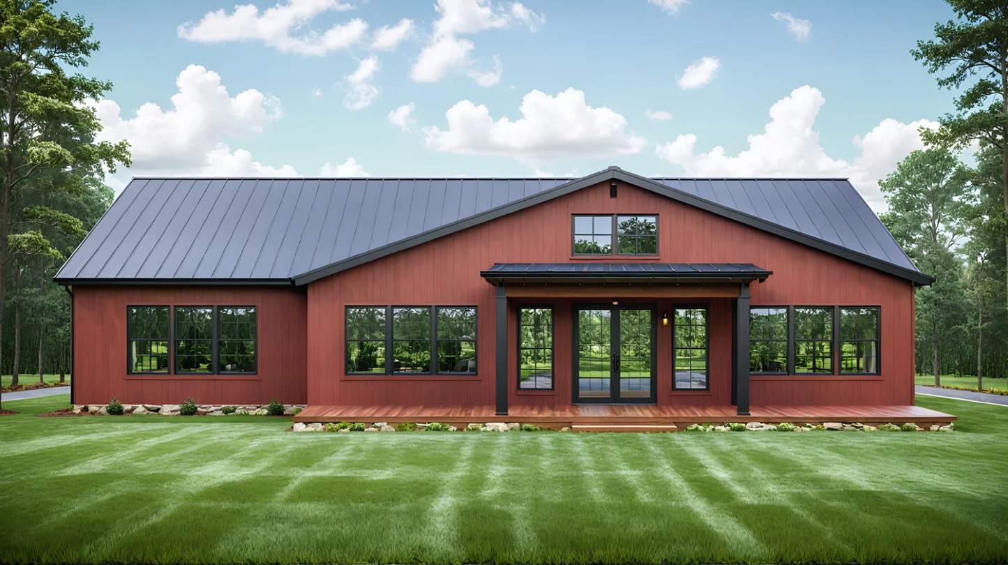 BCO-40042 Detlin Barndominium House Plan