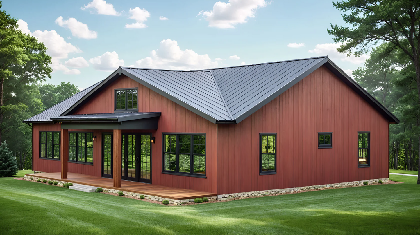 BCO-40042 Detlin Barndominium House Plan