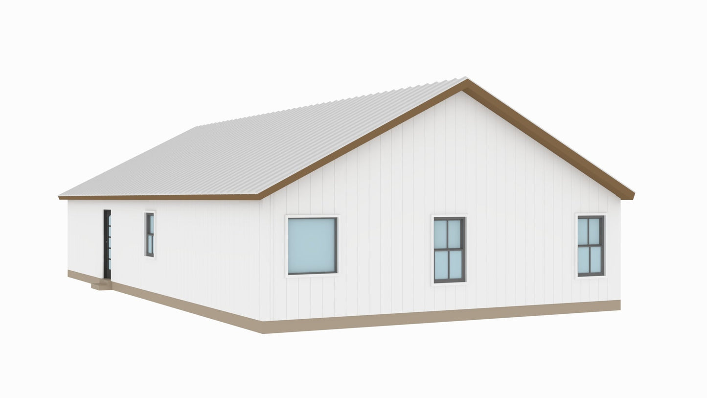 BCO-40042 Detlin Barndominium House Plan
