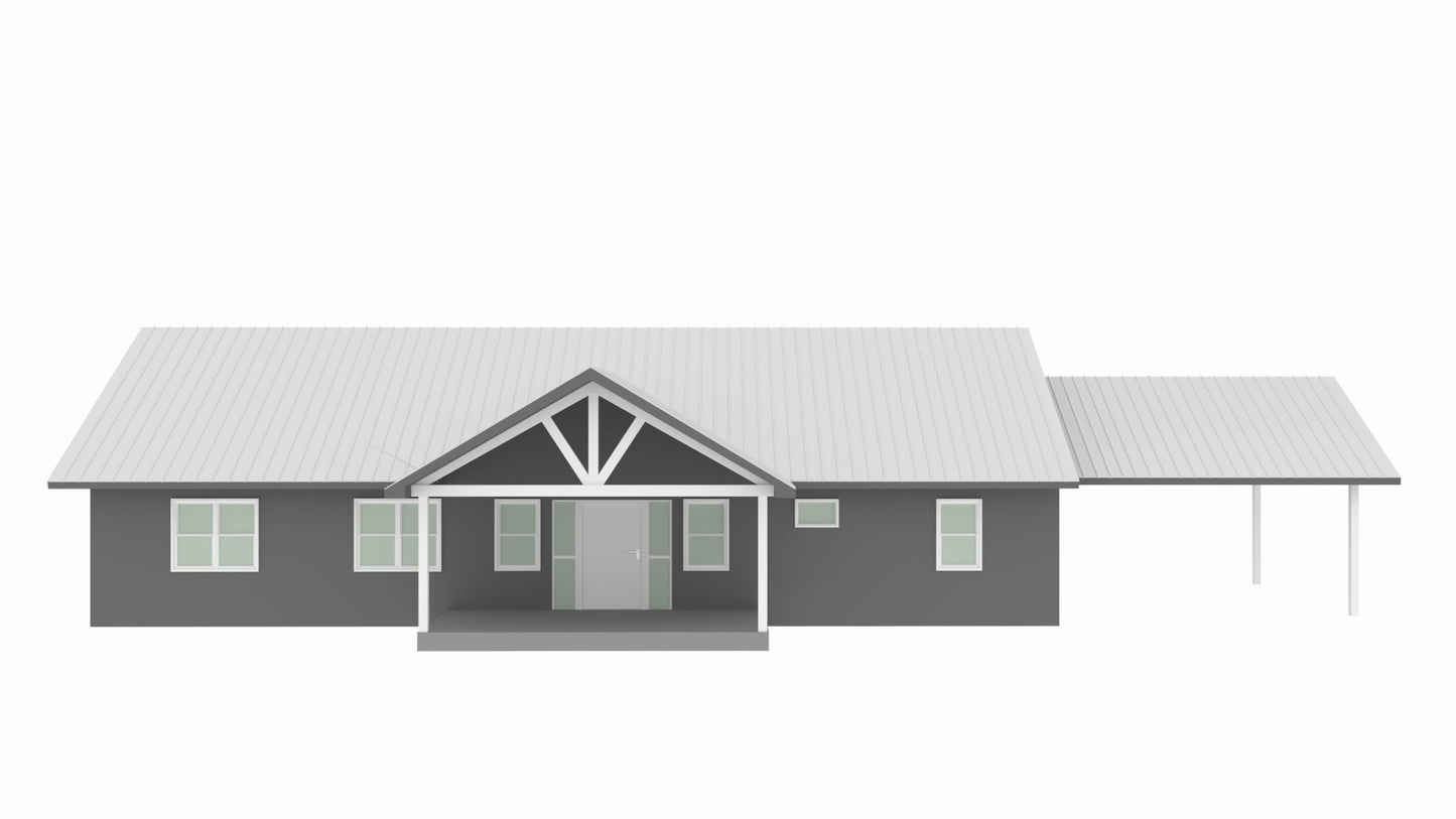 BCO-40046-W Wilson Barndominium House Plan