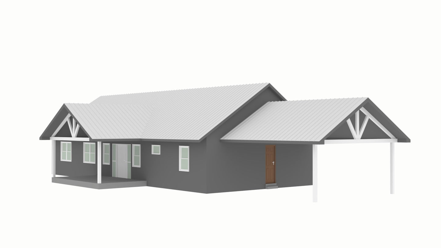 BCO-40046-W Wilson Barndominium House Plan