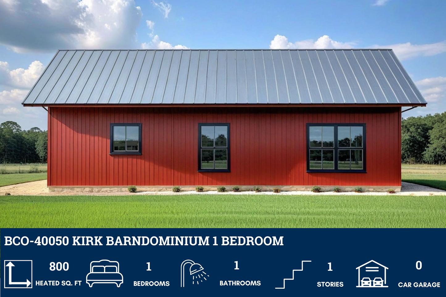 BCO-40050 Kirk Barndominium House Plan