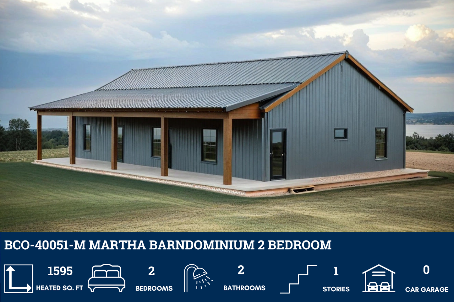 BCO-40051-M Martha Barndominium House Plan