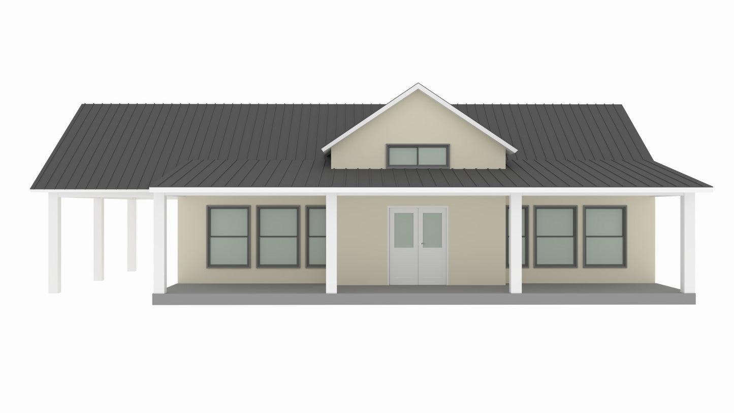 BCO-40055-L Lanier Barndominium House Plan