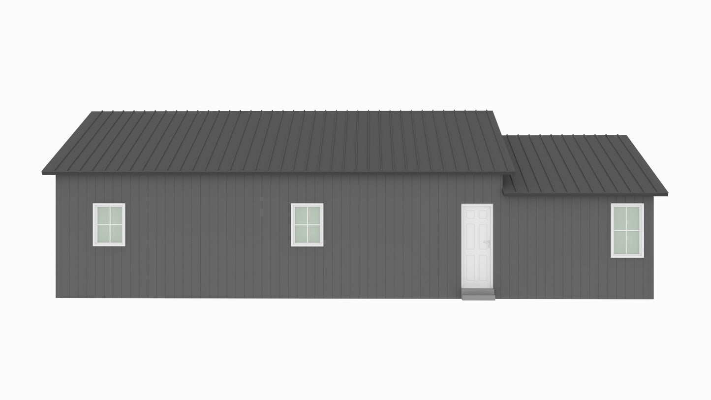 BCO-40063 Houston Barndominium House Plan