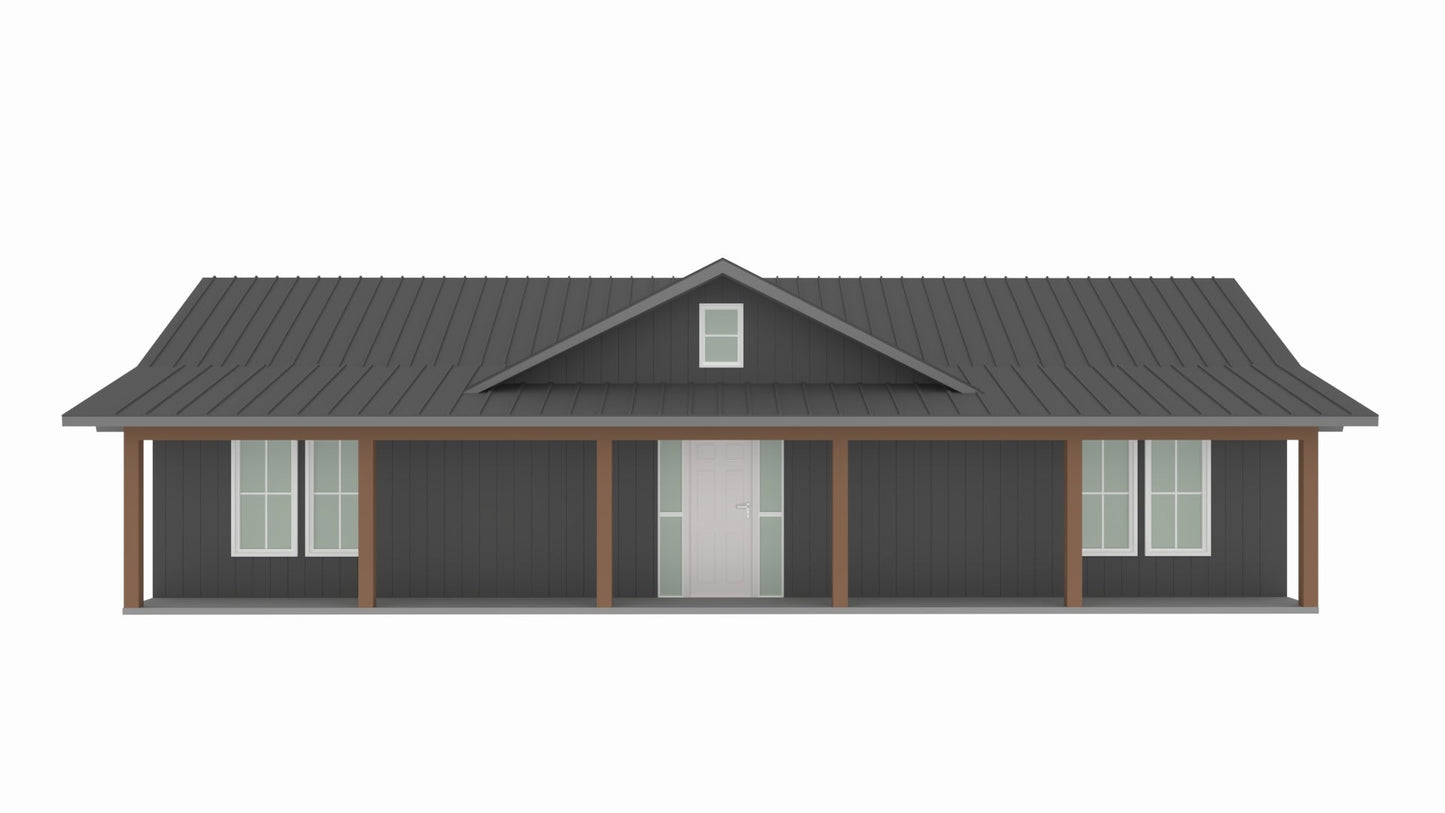 BCO-40067-W West Modern Farmhouse Plan