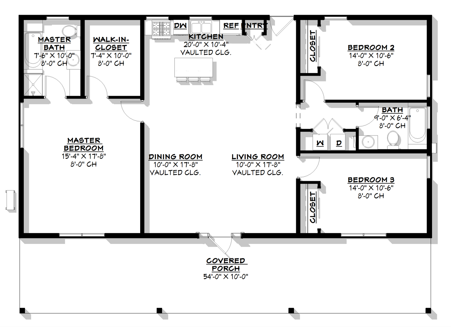 BCO-40067 Hayes Barndominium Floor Plan