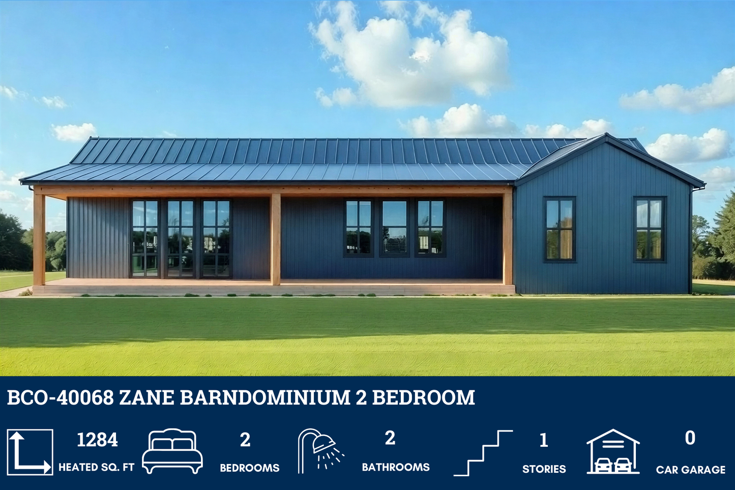 BCO-40068 Zane Barndominium House Plan